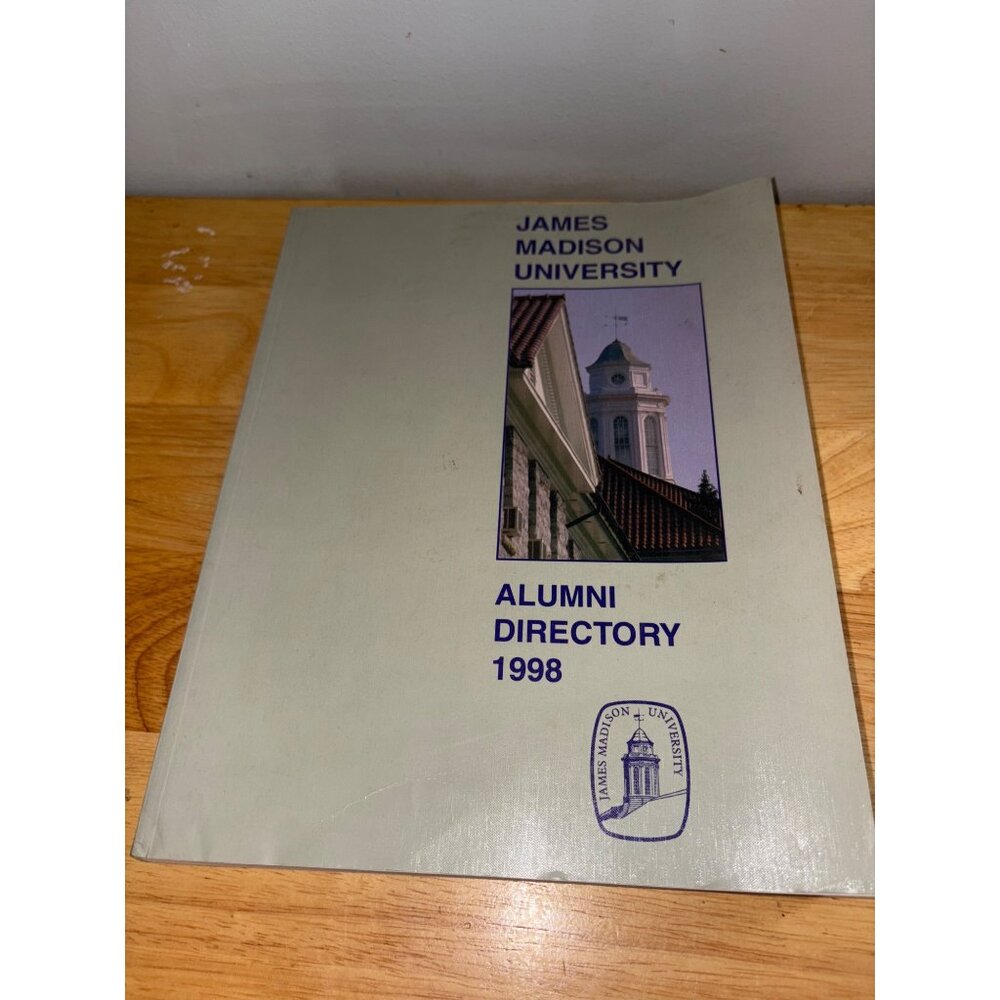 James Madison University JMU College Alumni Directory 1998 Hardcover Book